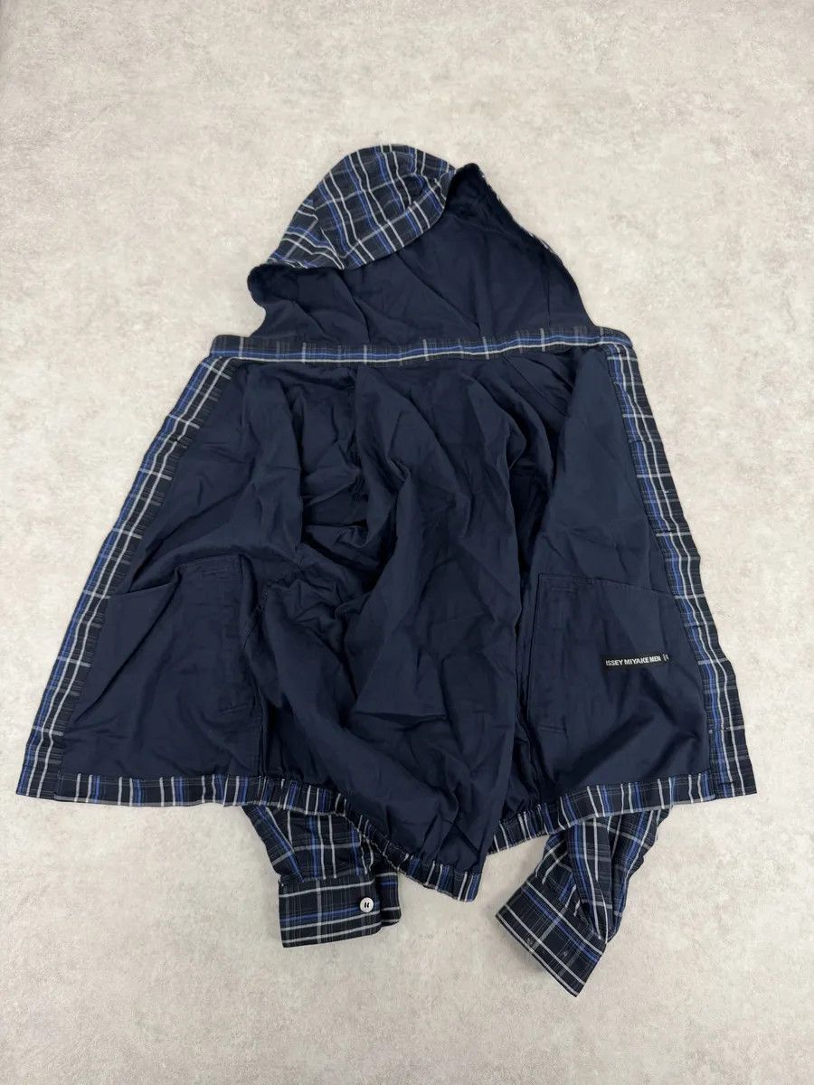 Issey Miyake Issey Miyake Navy Japanese Checkered Bomber Jacket Size US S / EU 44-46 / 1 - 8 Thumbnail