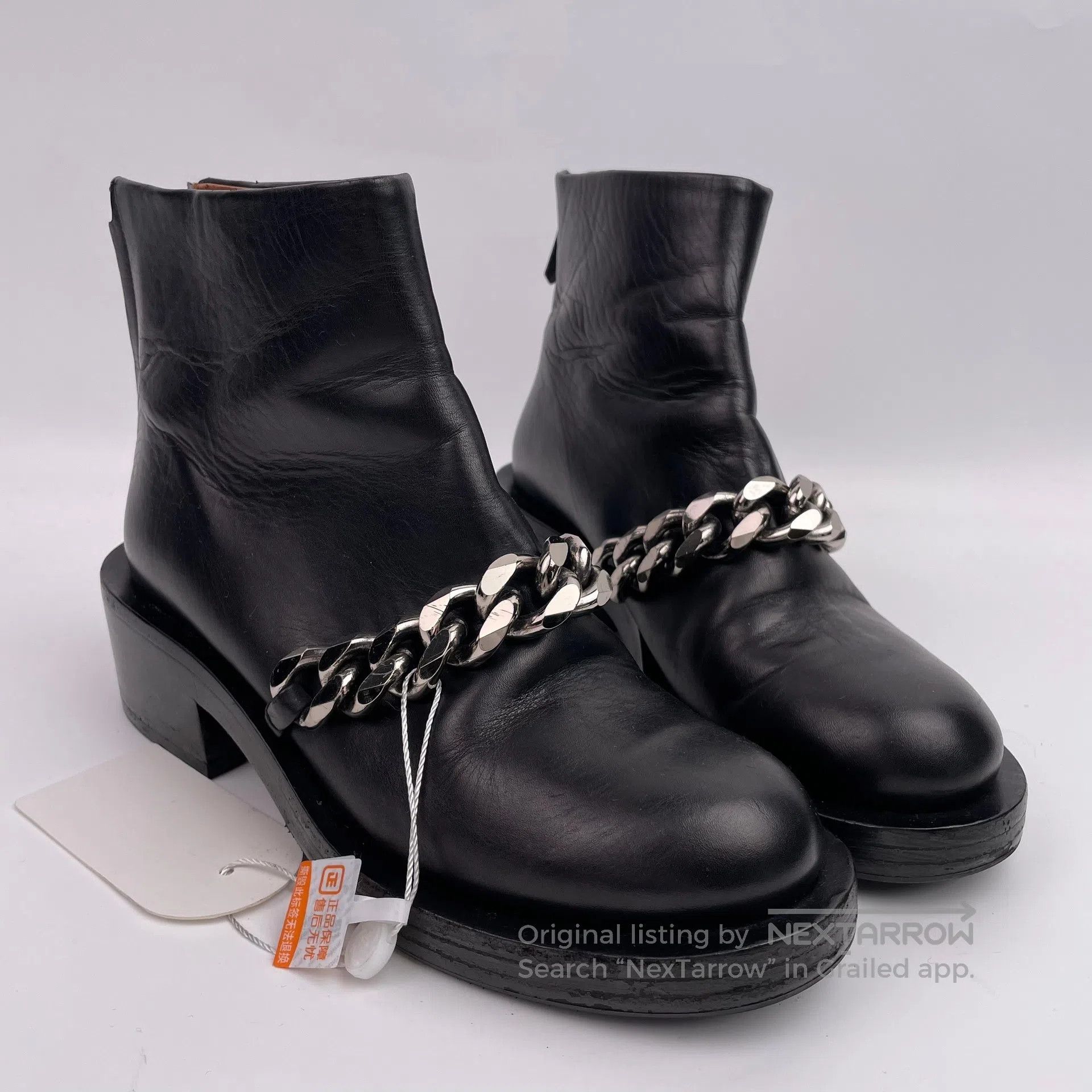 Givenchy Givenchy Black Chain Short Boots Size 37| Size US 5 / EU 37 - 1 Thumbnail