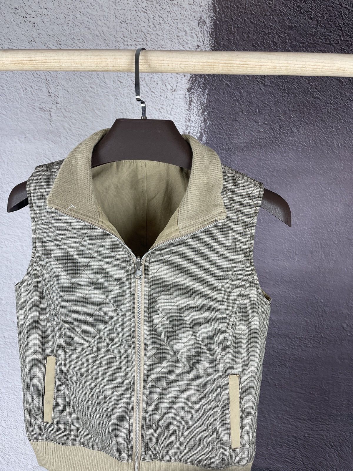 Aquascutum Aquascutum Japan women’s reversible checkered/beige vest Size S / US 4 / IT 40 - 6 Thumbnail