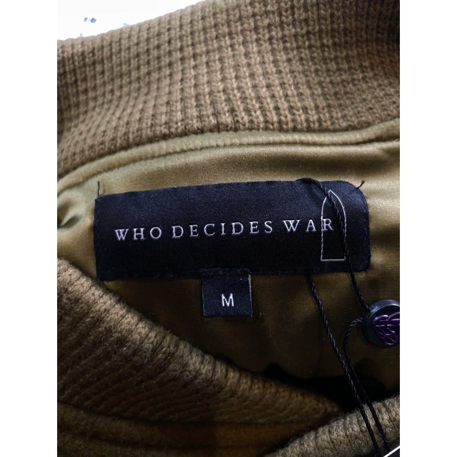 Who Decides War Who Decides War Patchwork Olive Varsity Jacket Size US M / EU 48-50 / 2 - 4 Thumbnail