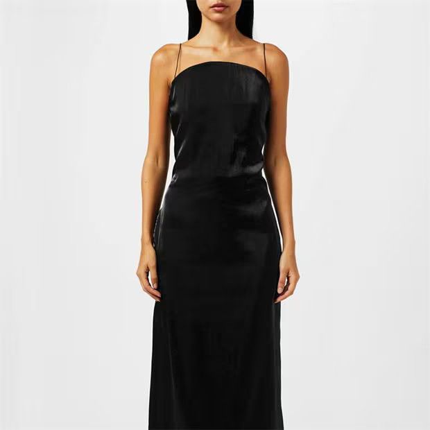 Jacquemus o1g2r1mq1024 Midi Dress in Black Size M / US 6-8 / IT 42-44 - 3 Thumbnail