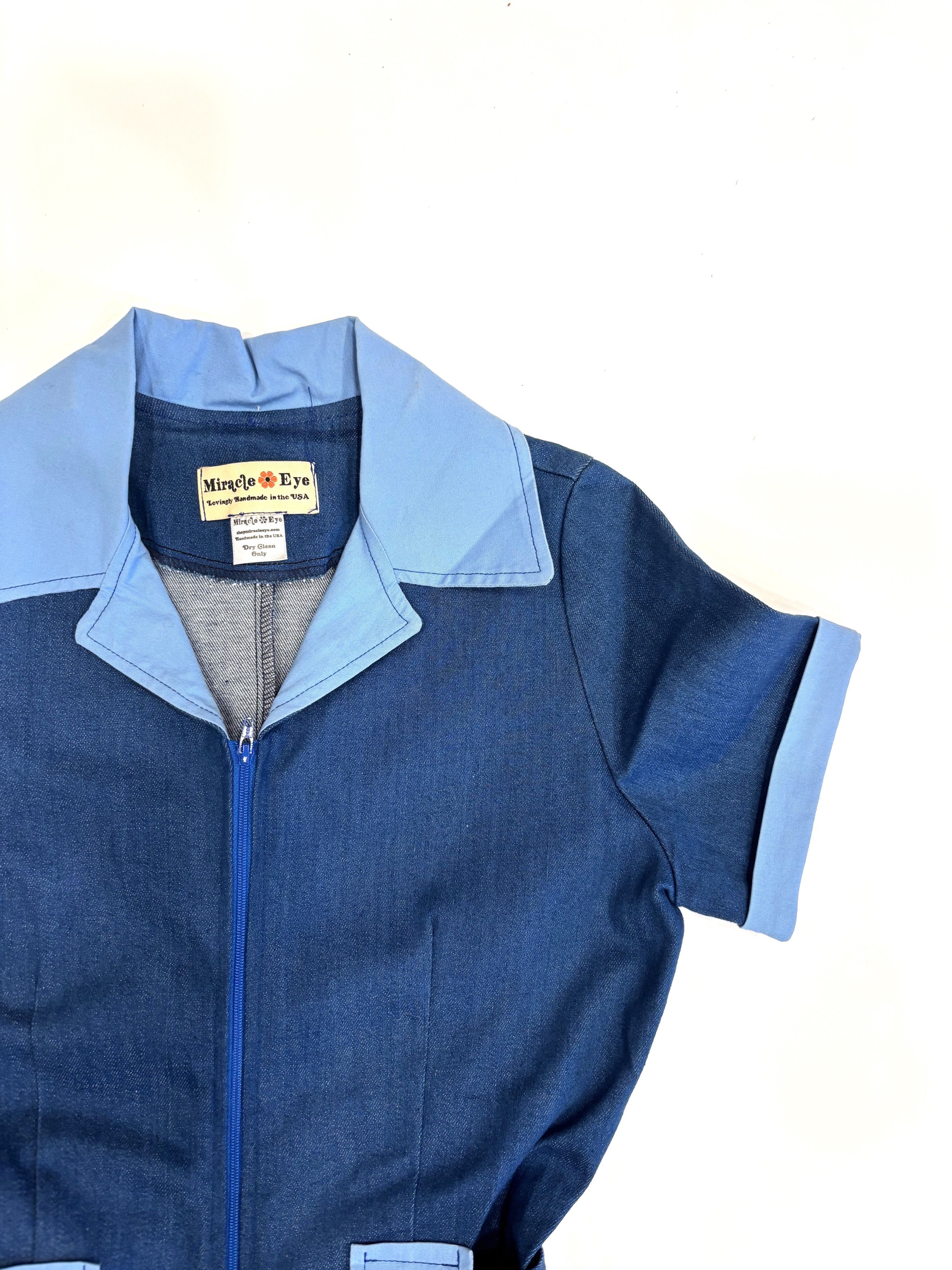 Other Miracle Eye - California Shake Jumpsuit in Denim - Size: S Size 27" / US 4 / IT 40 - 5 Thumbnail