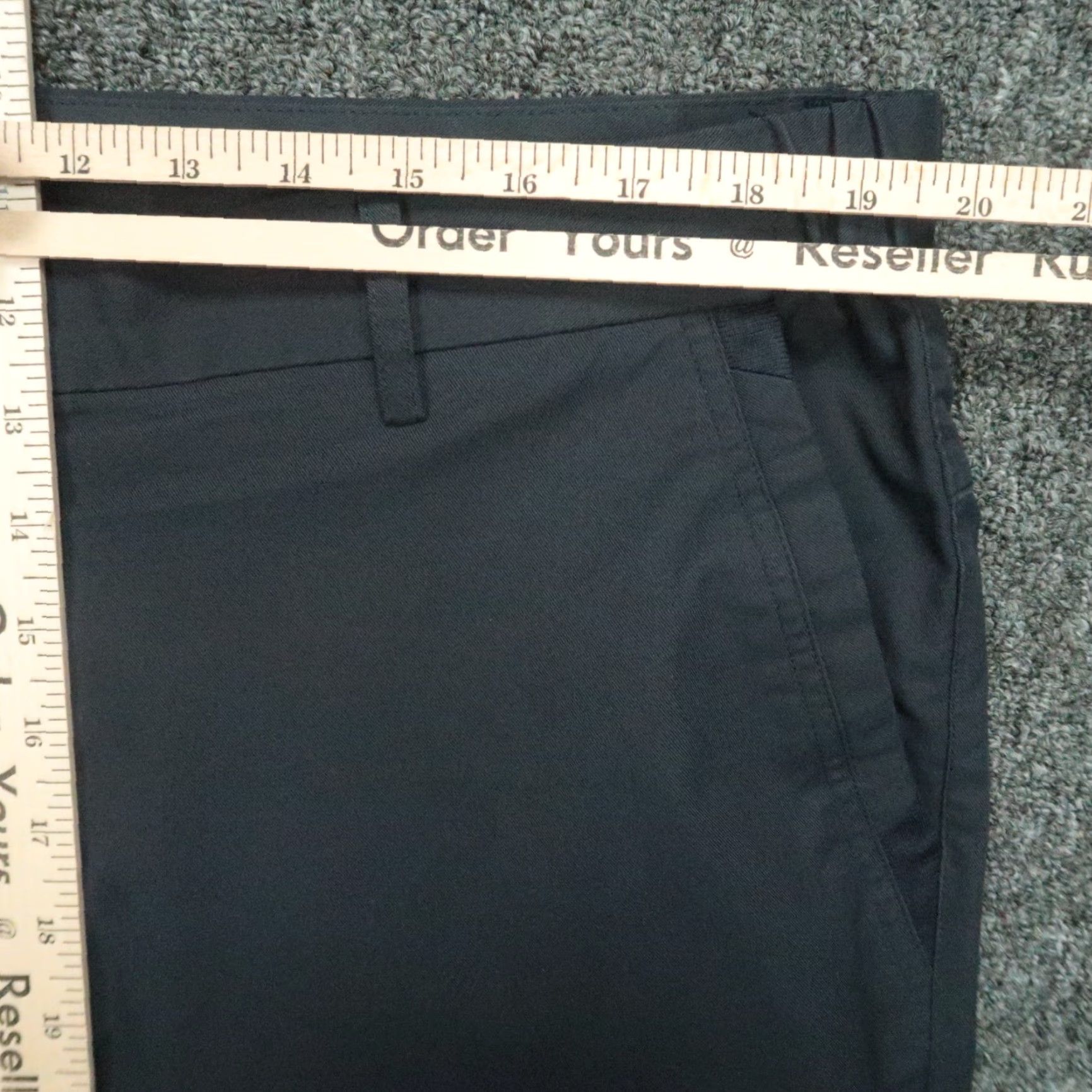 Vintage Jack Archer Pants Mens 38x32 Blue Chino Flat Front Regular Breathable Lightweight Pockets Travel Workwear Business Casual Size US 38 / EU 54 - 6 Thumbnail