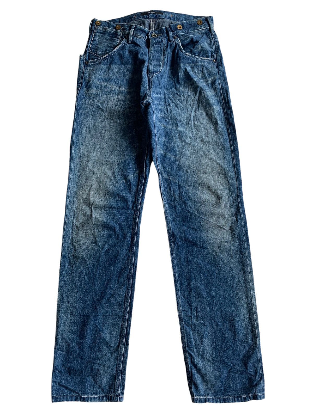 Johnbull Buckle Back Selvedge Jeans Denim