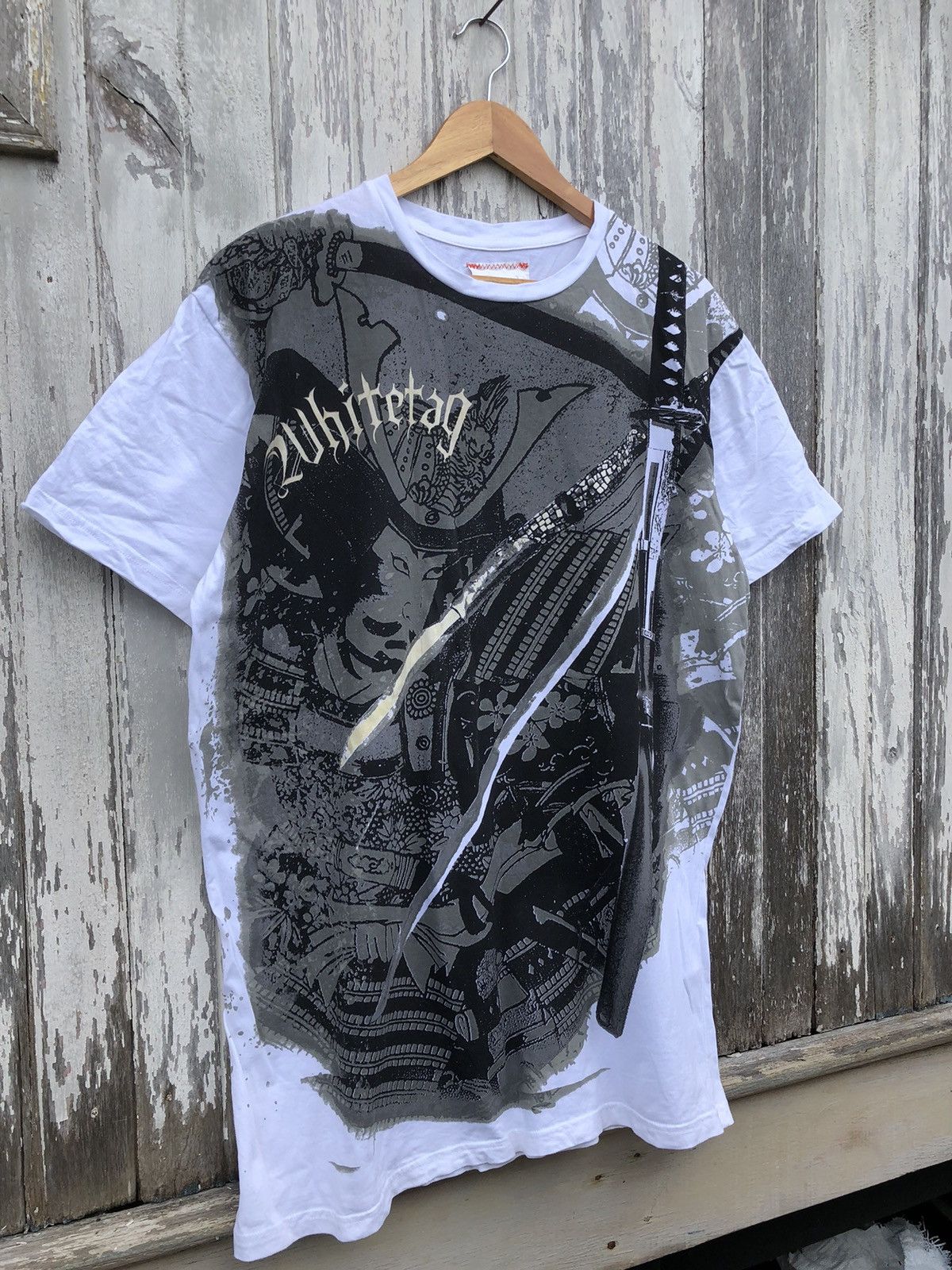 If Six Was Nine × Japanese Brand × Vintage Vintage Y2K OVP Whitetag Samurai Tshirts Size US XXL / EU 58 / 5 - 3 Thumbnail