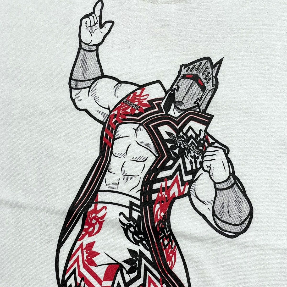 Anime Kinnikuman collaboration Hiroshi Tanahashi x Robin Mask Tee Size US S / EU 44-46 / 1 - 4 Thumbnail