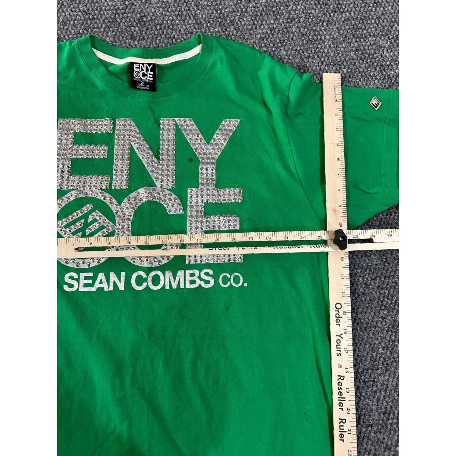Enyce ENYCE T-Shirt Mens XL Green Hip Hop Logo Short Sleeve Crew Neck Vintage No Size US XL / EU 56 / 4 - 6 Thumbnail