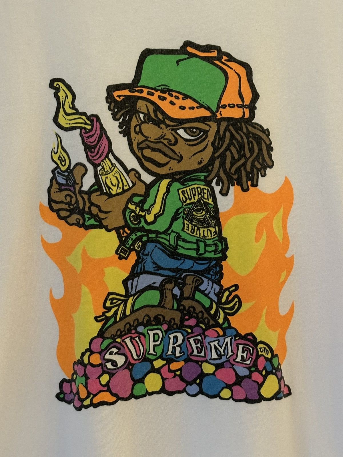 Supreme Supreme Molotov Kid Tee Size US XL / EU 56 / 4 - 2 Thumbnail