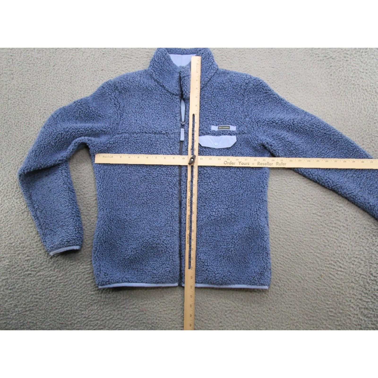 Vintage Columbia Jacket Outdoor Women Blue Regular Size M Full Zip Fleece Mid-Length Pockets Solid Vintage? No (Vintage: No) 90s? No Size M / US 6-8 / IT 42-44 - 6 Thumbnail