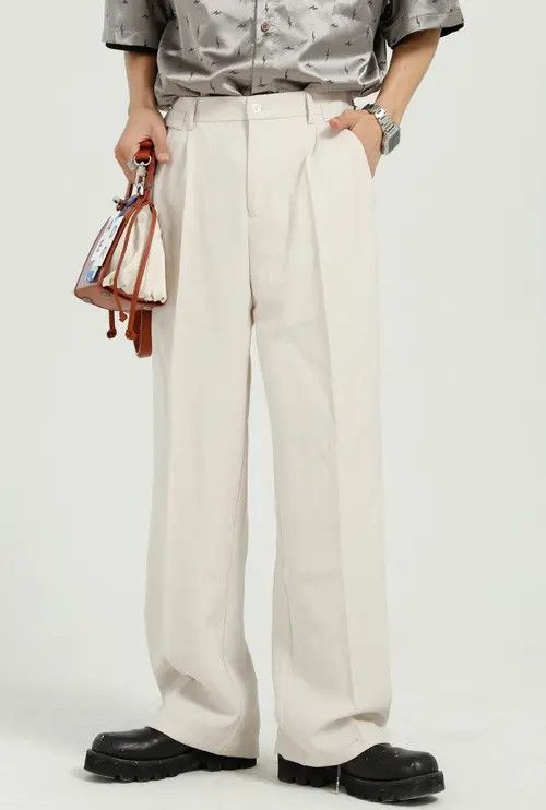 Other Casual loose straight trend solid color trousers Size US 32 / EU 48 - 2 Thumbnail