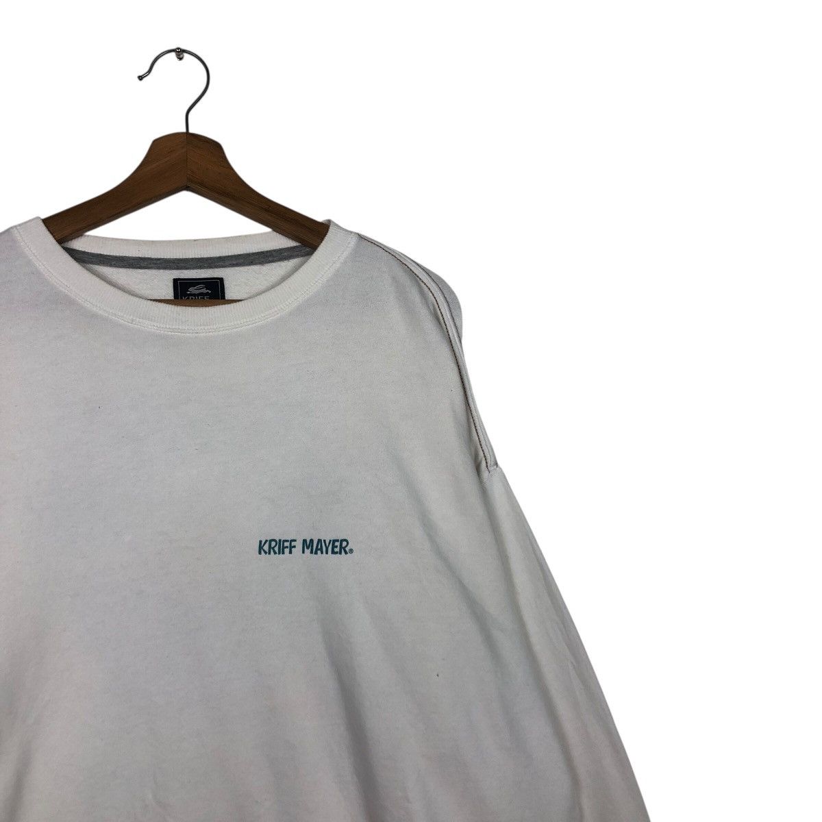 Japanese Brand 📌Vintage Sweatshirt Kriff Mayer Big Logo Back Hit Size US L / EU 52-54 / 3 - 8 Thumbnail