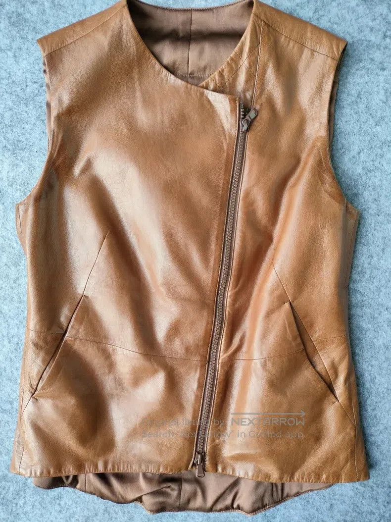 Brunello Cucinelli Brunello Cucinelli Real leather vest Size XS / US 0-2 / IT 36-38 - 1 Thumbnail
