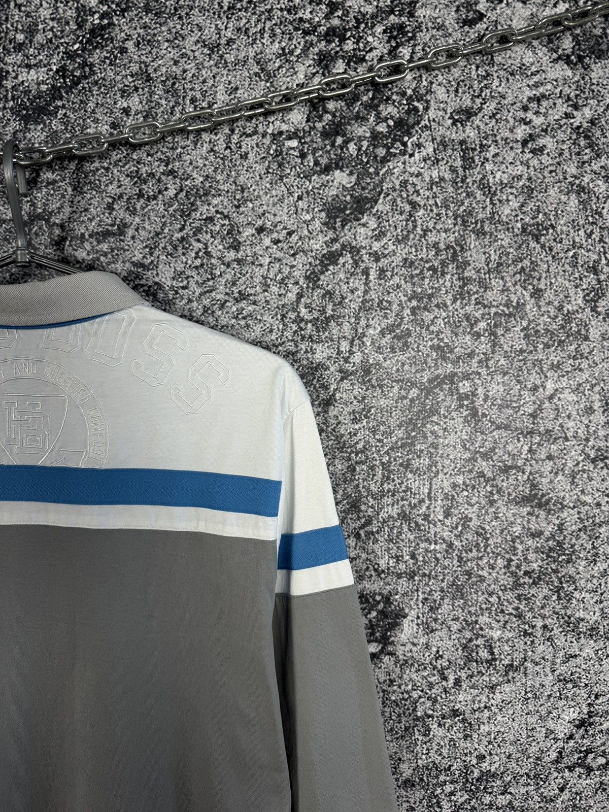 Hugo Boss BOSS Hugo Boss Long Sleeve Polo Shirt Golf Championship Sz L Size US L / EU 52-54 / 3 - 14 Thumbnail