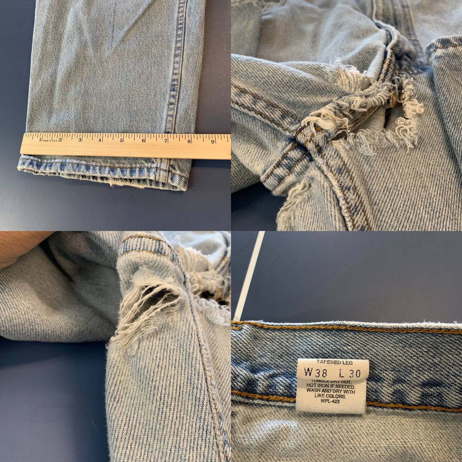Levi's Vintage 90s Levi'S 560 Jeans Mens Blue Denim 38x30 Tapered Size US 38 / EU 54 - 11 Thumbnail