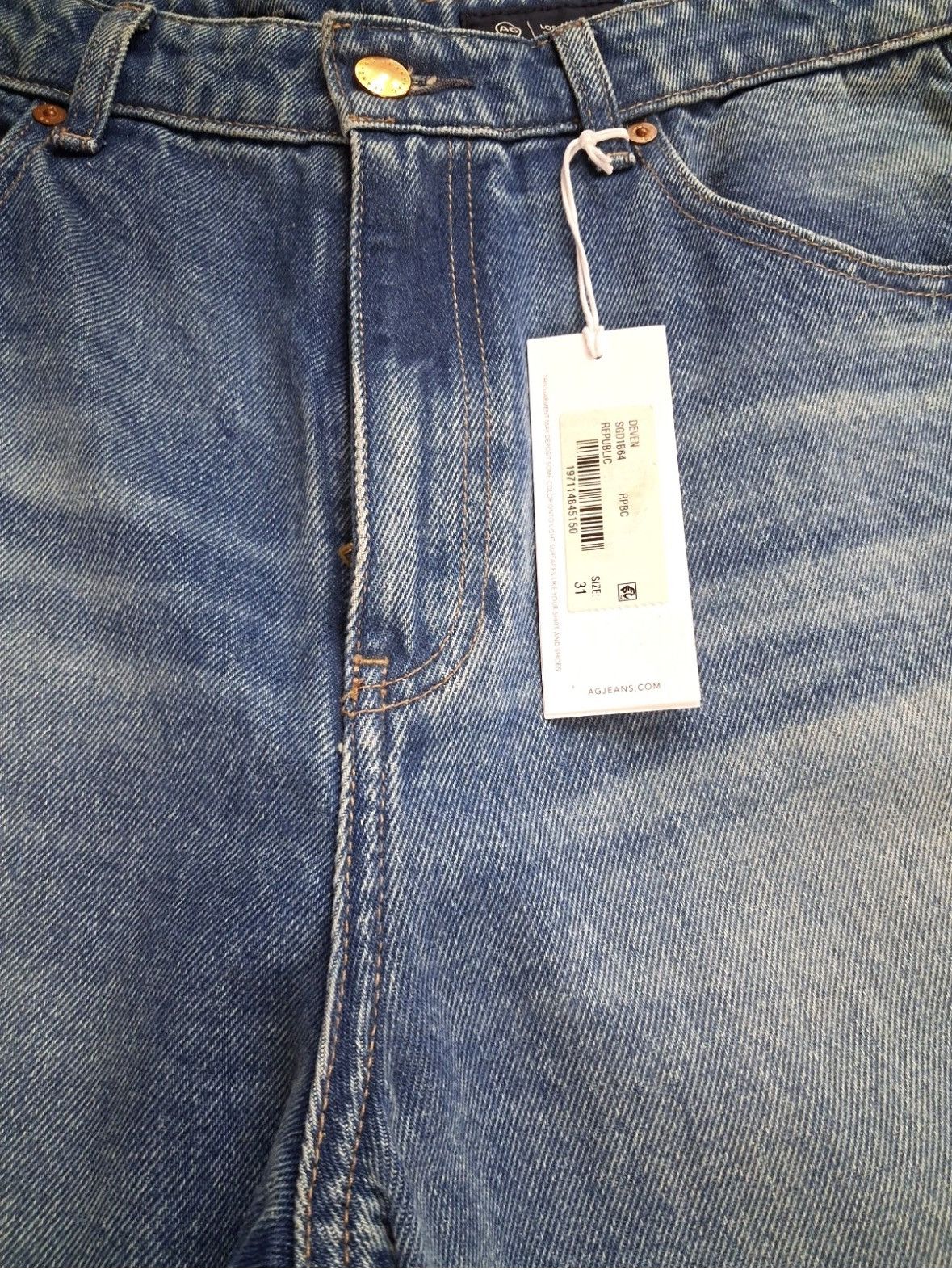 AG Adriano Goldschmied AG Adriano Goldschmied Size 31 Ultra Wide Leg Republic Deven Size 31" - 14 Thumbnail