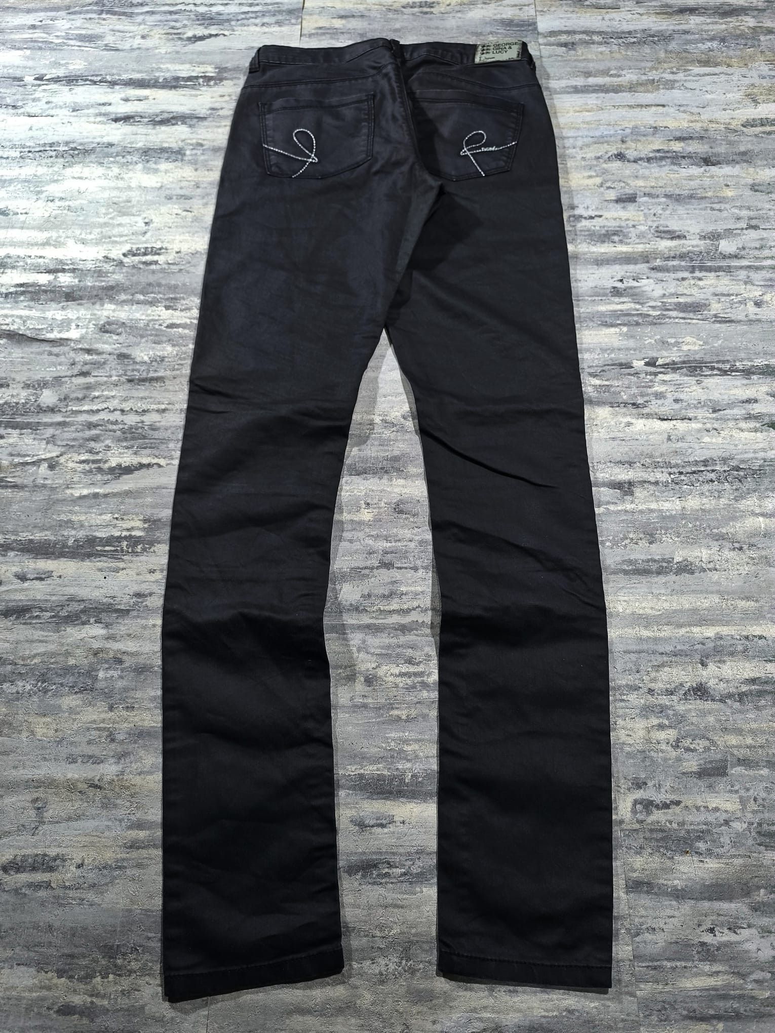 George Gina & Lucy GGL Moto Type Jeans Indie Sleaze Hedi Girl Lowrise Size 30" / US 8 / IT 44 - 7 Thumbnail