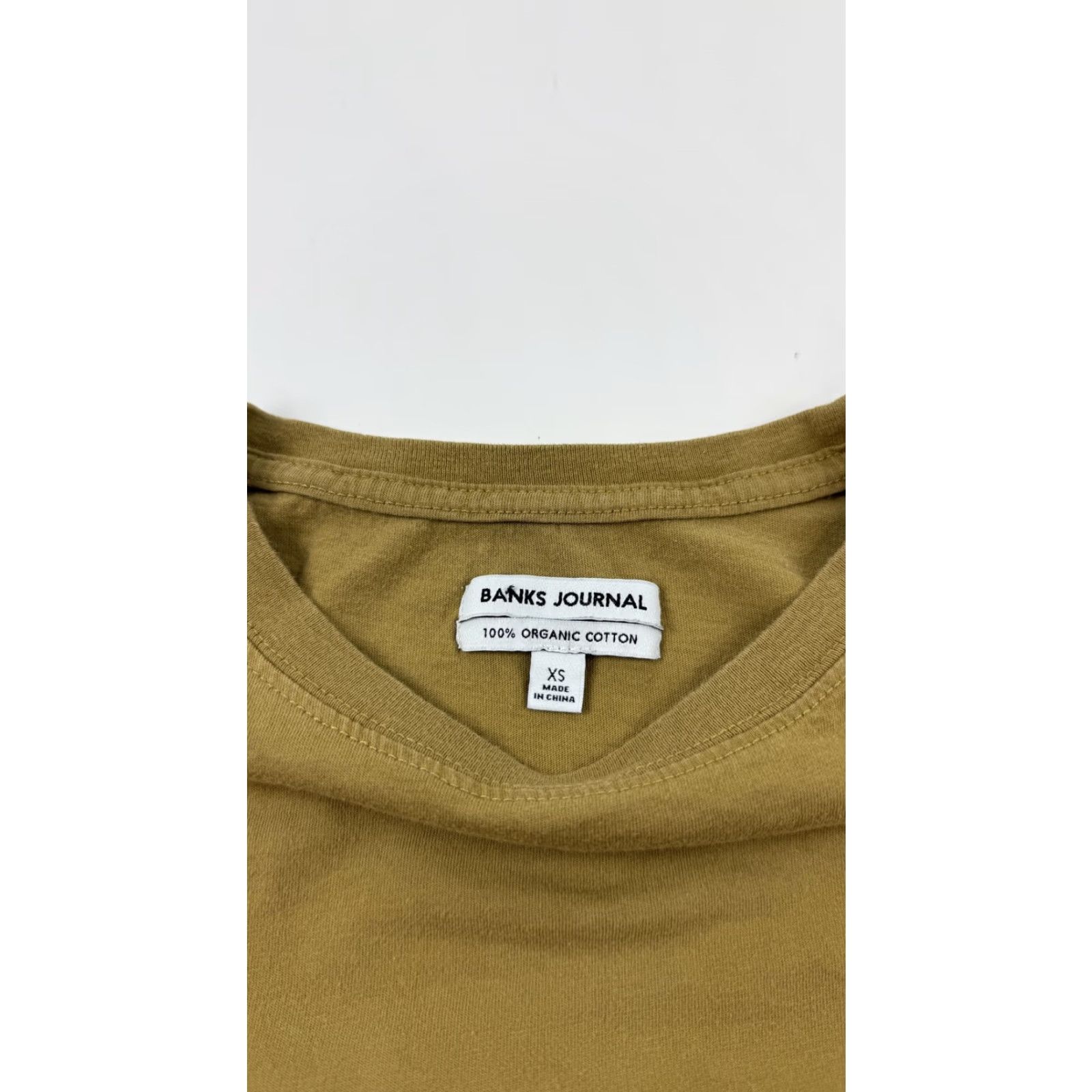 Banks Journal Banks Journal Shirt Mens XS Brown Long Sleeve Crew Neck Organic Cotton Size US XS / EU 42 / 0 - 4 Thumbnail