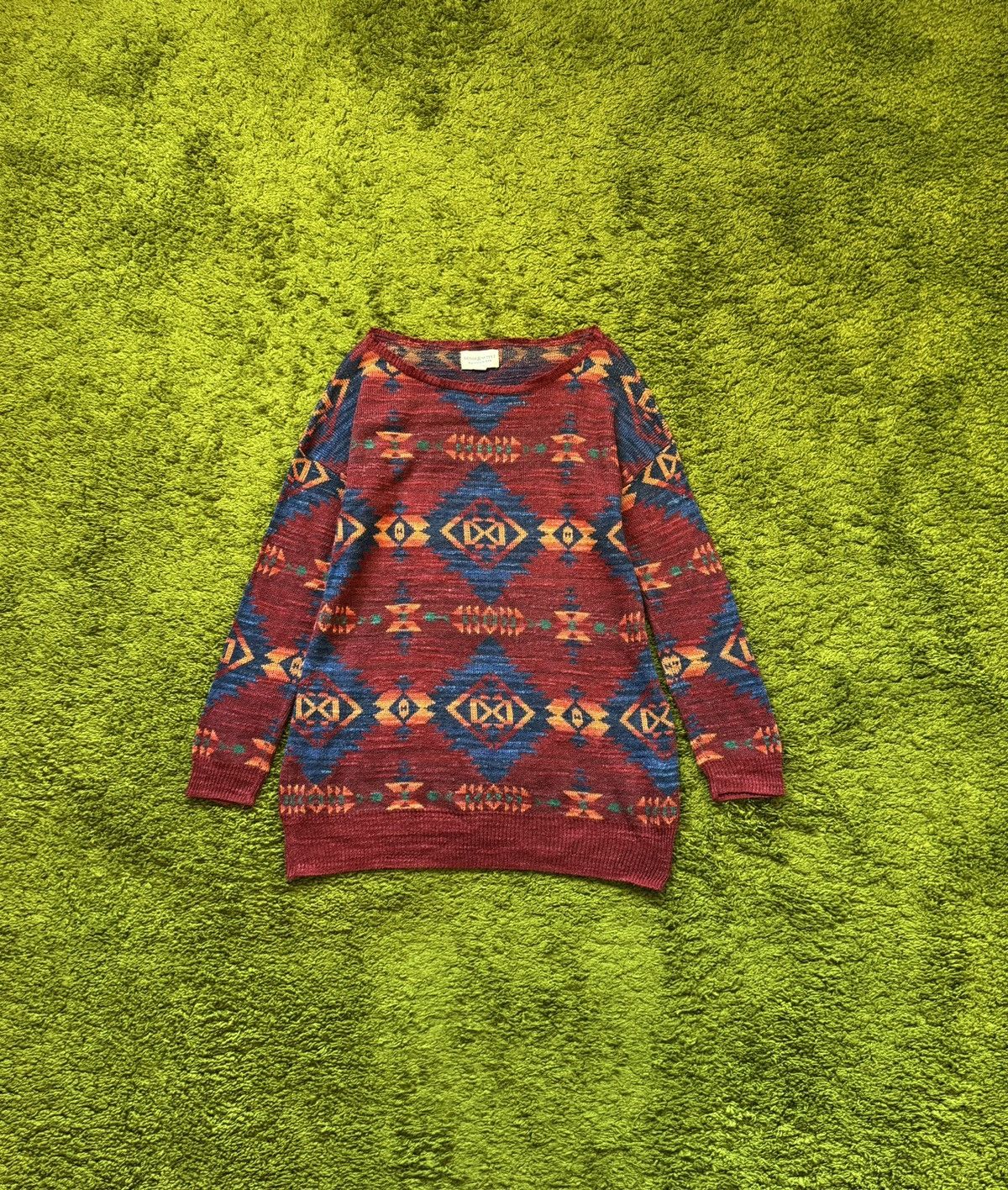 Denim & Supply Ralph Lauren × Ralph Lauren × Vintage Ralph Lauren Denim & Supply Aztec Navajo Native sweater vtg Size US M / EU 48-50 / 2 - 1 Thumbnail