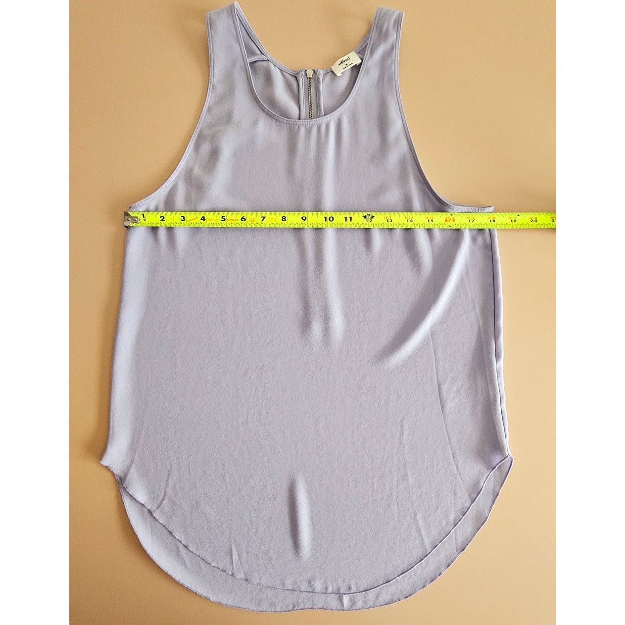 Aritzia ARITZIA Wilfred Lilac Sevres Zip Hi-Low Tank Top Blouse M Size M / US 6-8 / IT 42-44 - 5 Thumbnail