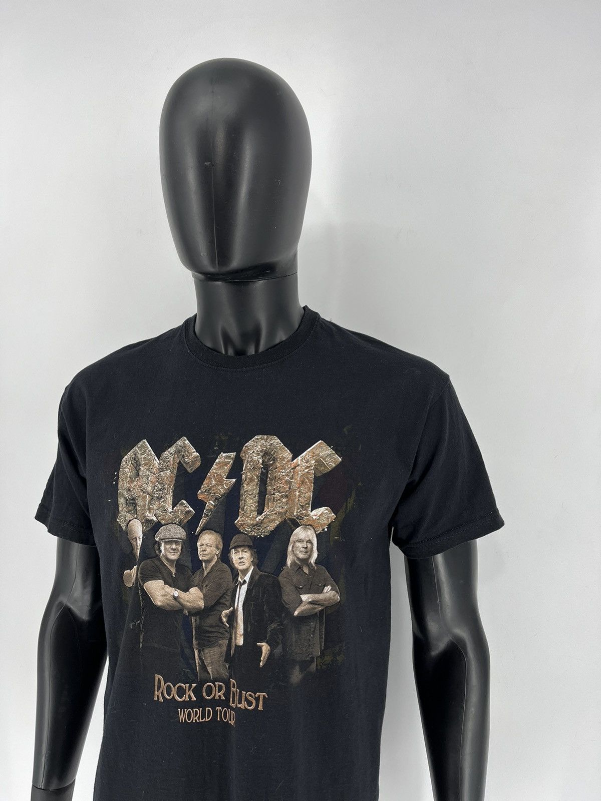 AC/DC × Band Tees × Vintage Vintage Y2K ACDC Rock or Bust Heavy Metal Rock T-Shirt Like Size US L / EU 52-54 / 3 - 4 Thumbnail