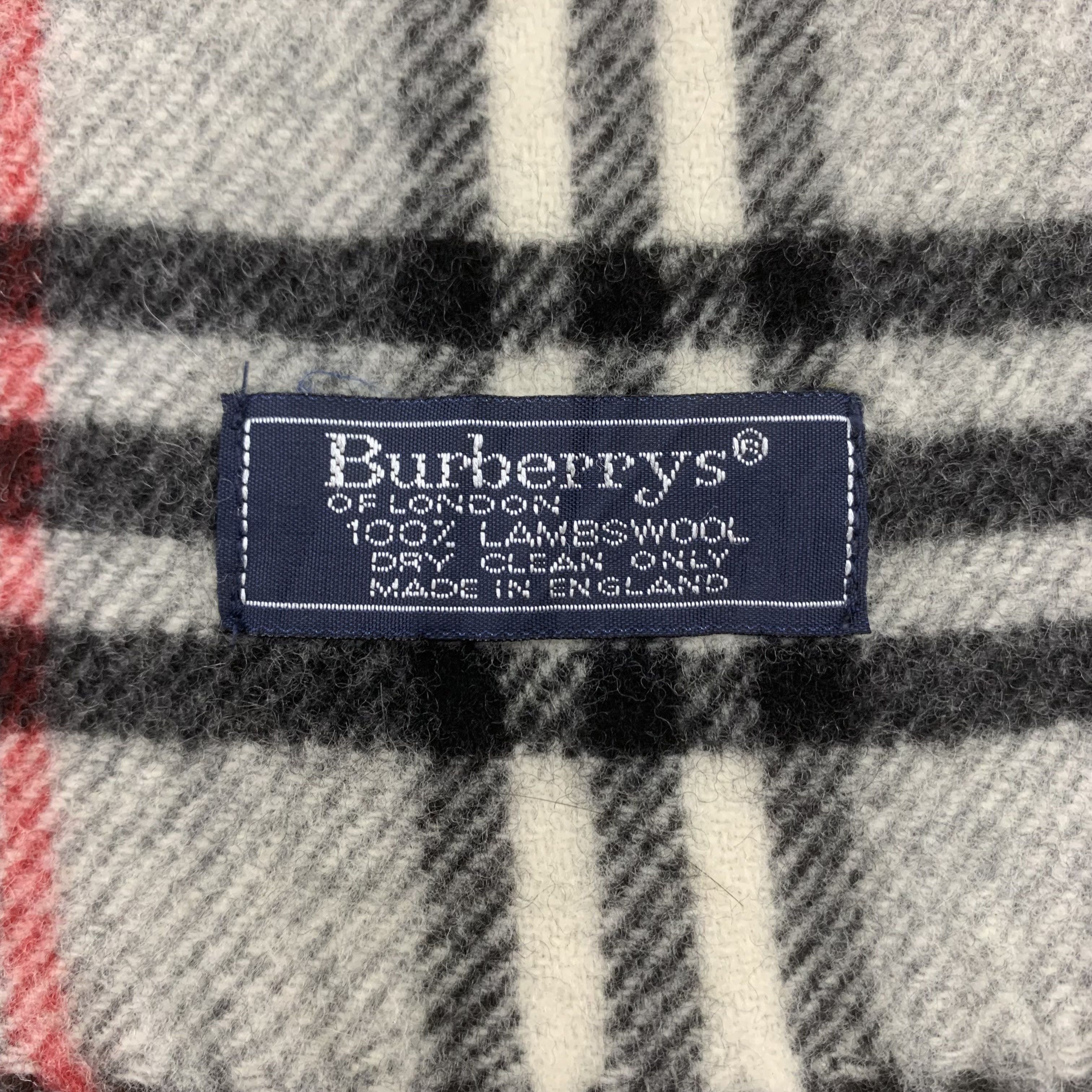 Burberry Burberrys Scarf Wool Muffler Neck Wrap BL9130 Size ONE SIZE - 4 Thumbnail