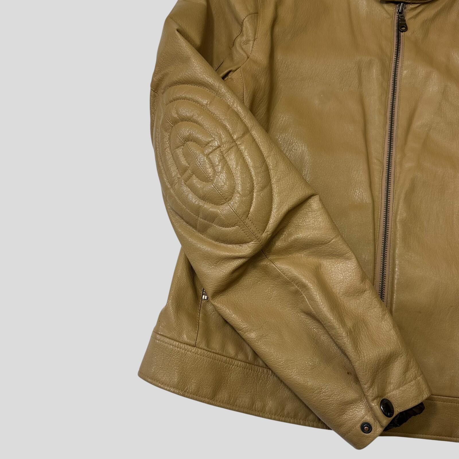 Prada Prada SS00 Leather Articulated Elbow Detailed Moto Jacket M Size US M / EU 48-50 / 2 - 3 Thumbnail