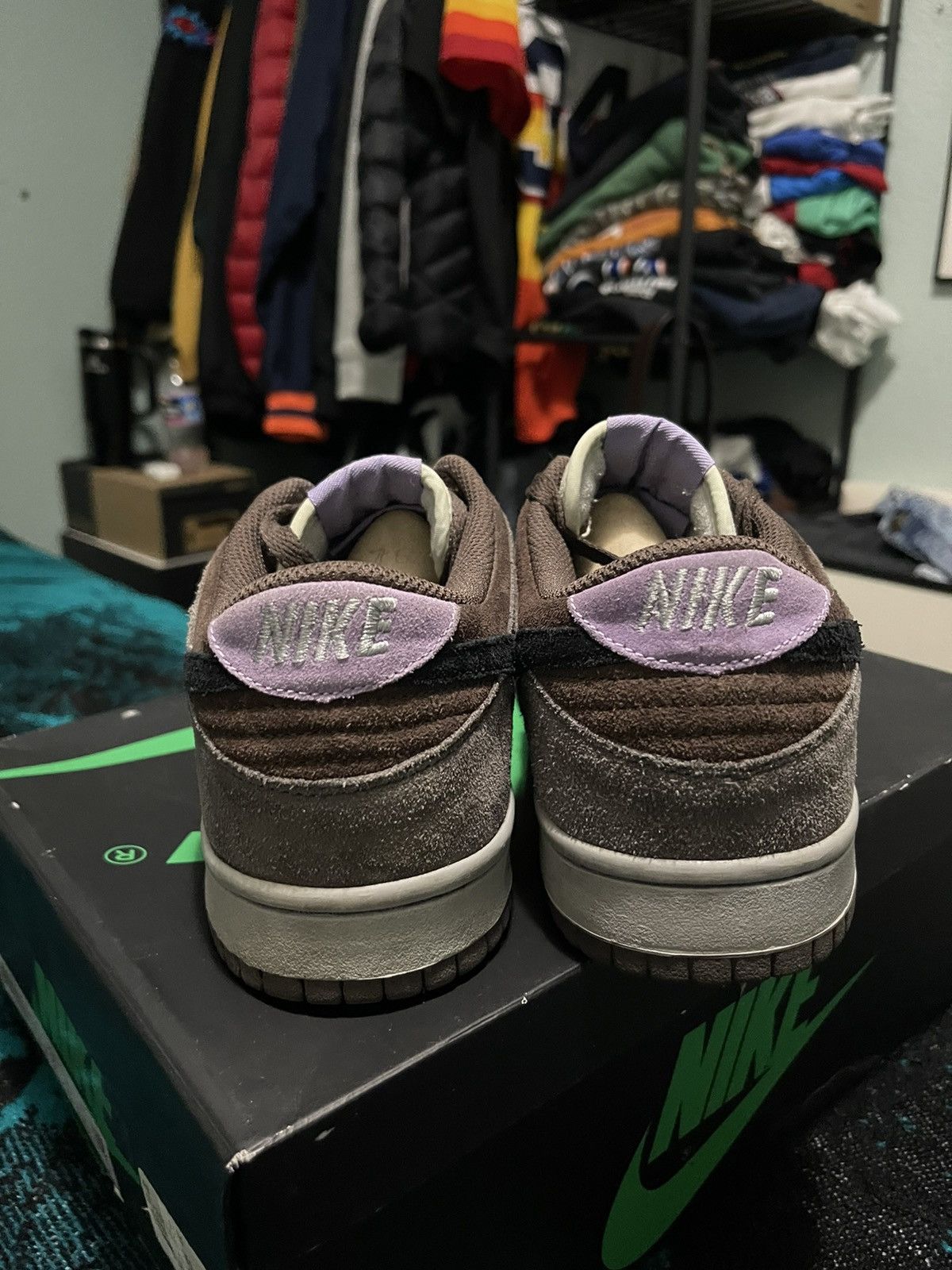 Nike 2006 Nike Dunk suede pearl grey black Size US 9.5 / EU 42-43 - 3 Thumbnail