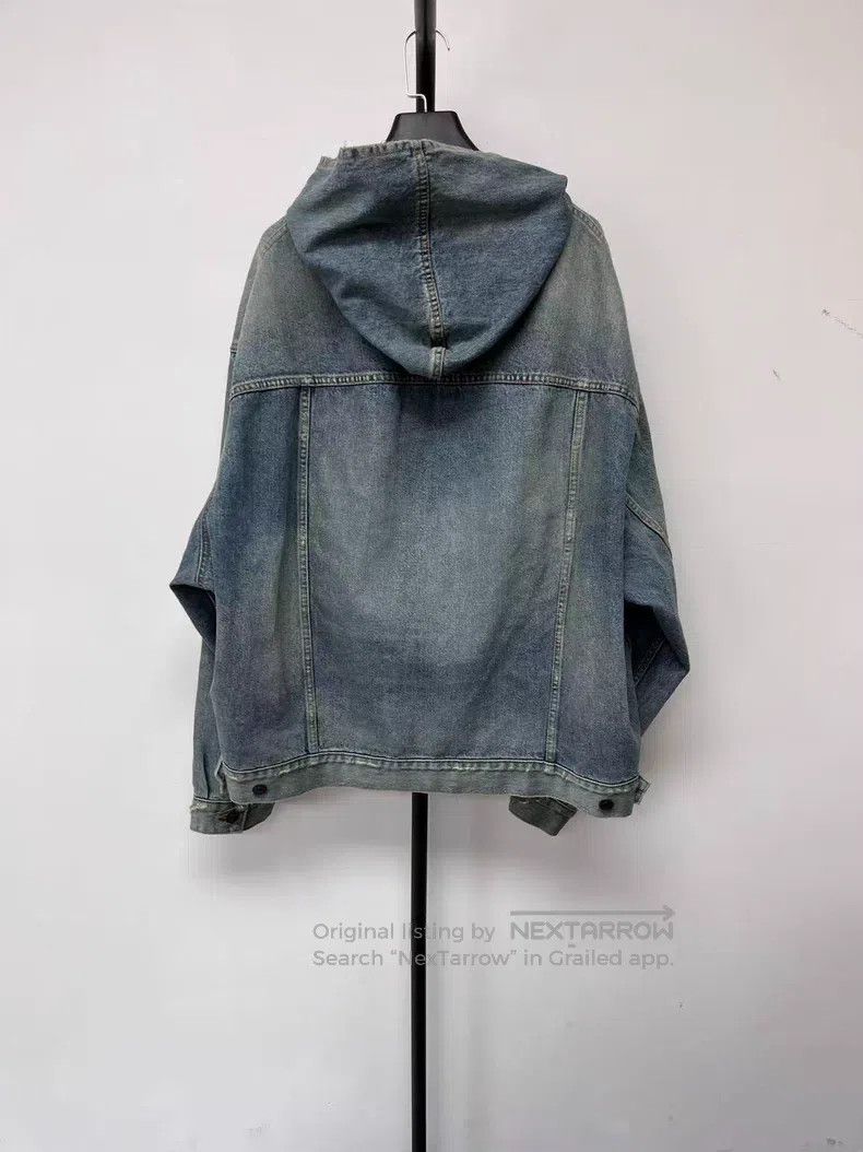 Balenciaga Balenciaga Denim long sleeve hooded pullover jacket Size US M / EU 48-50 / 2 - 2 Thumbnail