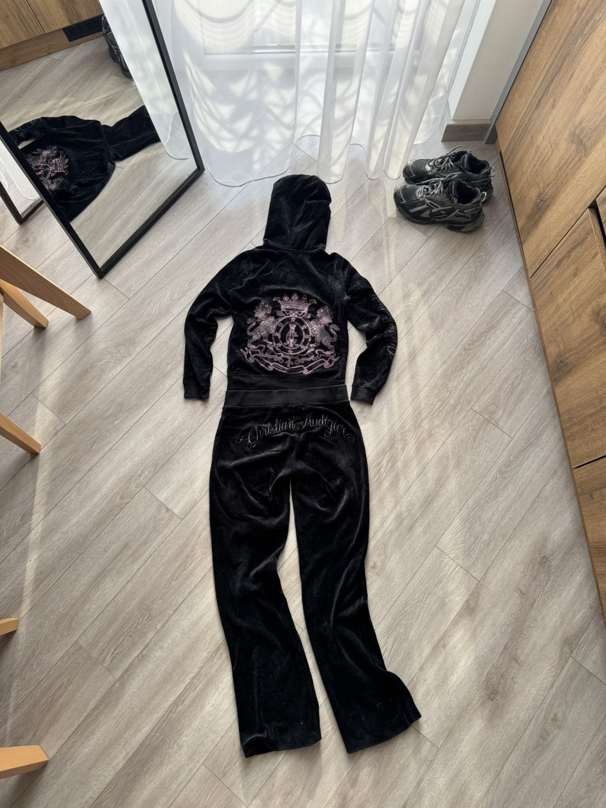 Christian Audigier Vintage Ed Hardy By Christian Audigier Sweatshirt Pants Suit Size S / US 4 / IT 40 - 3 Thumbnail