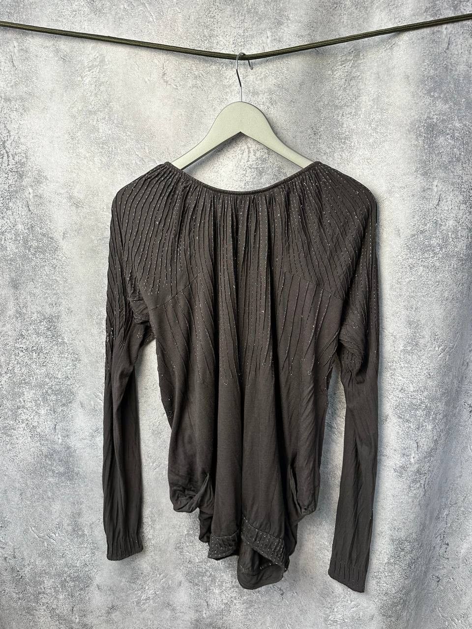 Allsaints × Vintage AllSaints Spitafields Angel Tunic Dress Brown Pleated Size M / US 6-8 / IT 42-44 - 3 Thumbnail