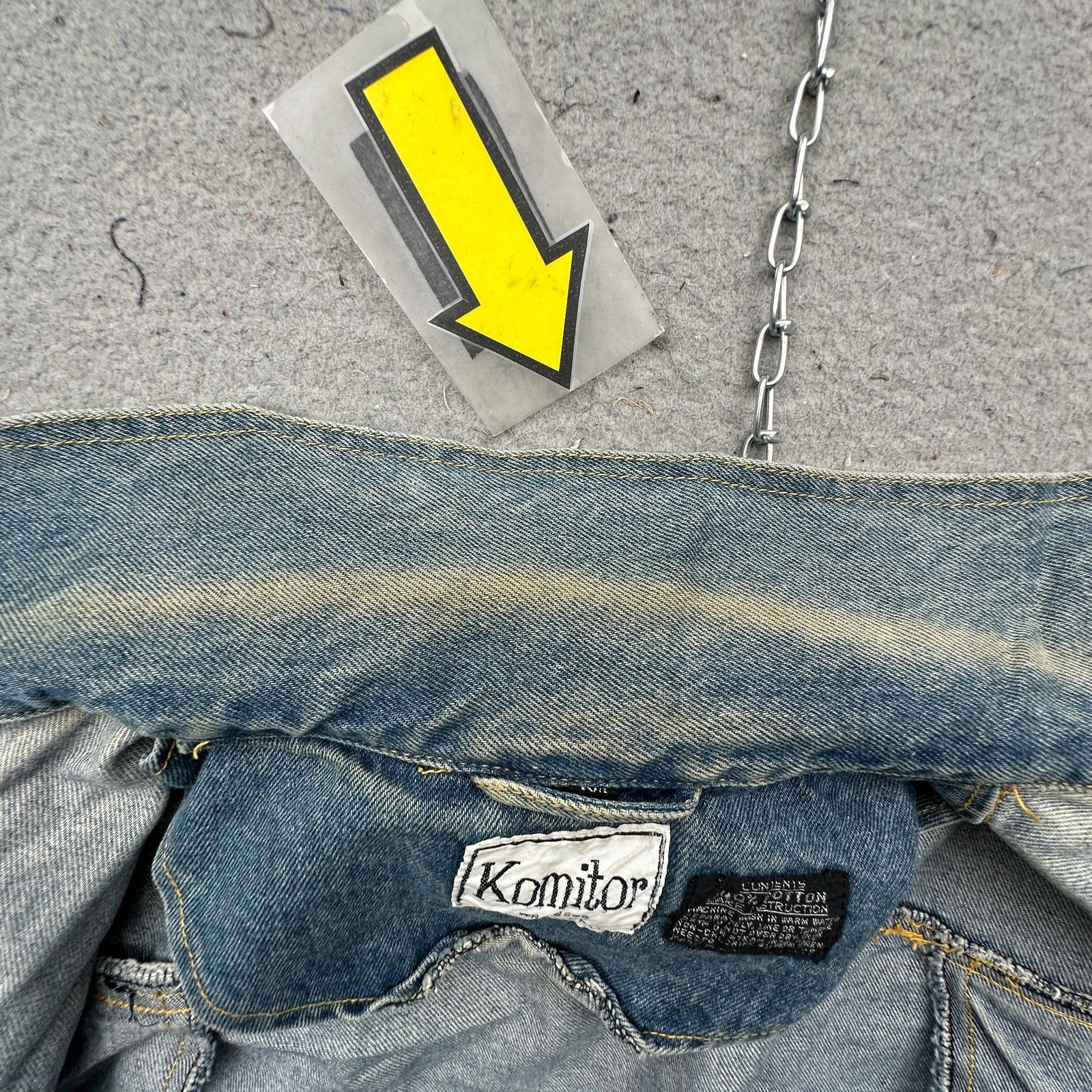 Other Vintage 90s Komitor Denim Trucker Jacket Womens XL Daks Size XL / US 12-14 / IT 48-50 - 8 Thumbnail