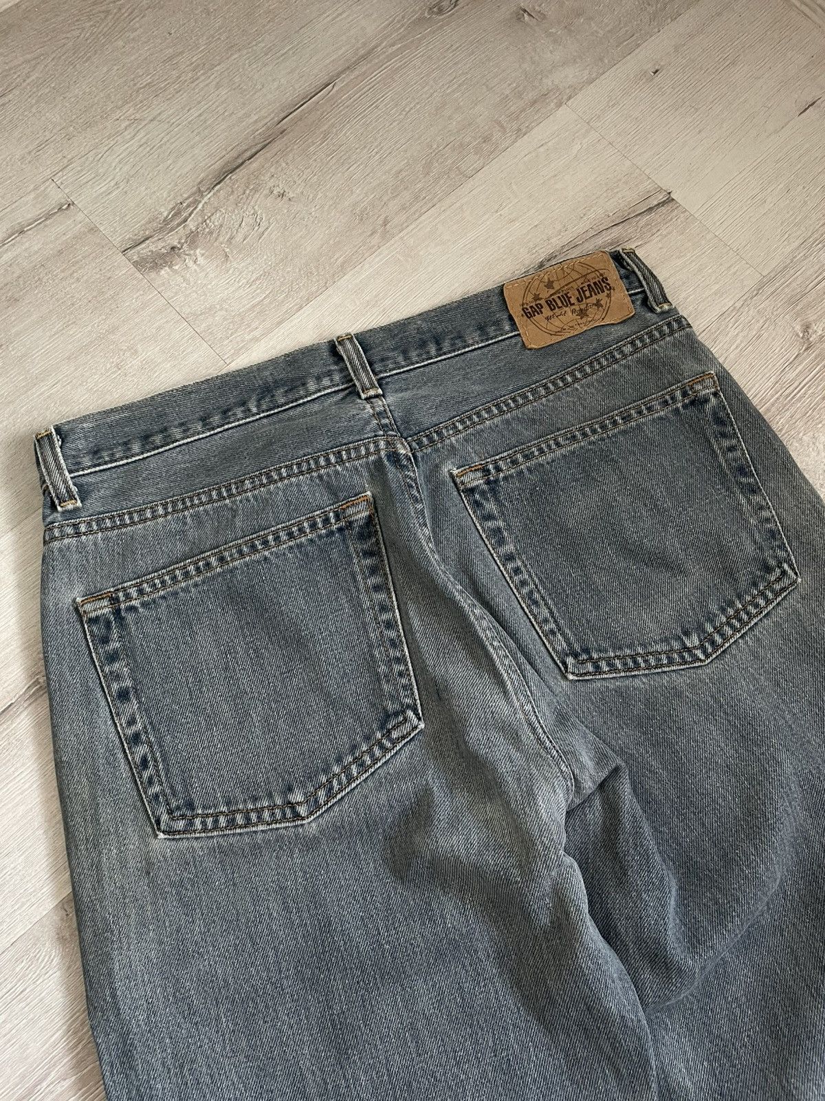 Gap Vintage Washed Gap Jeans Baggy Boot Cut Fit Grunge Y2k Opium Size US 33 - 14 Thumbnail