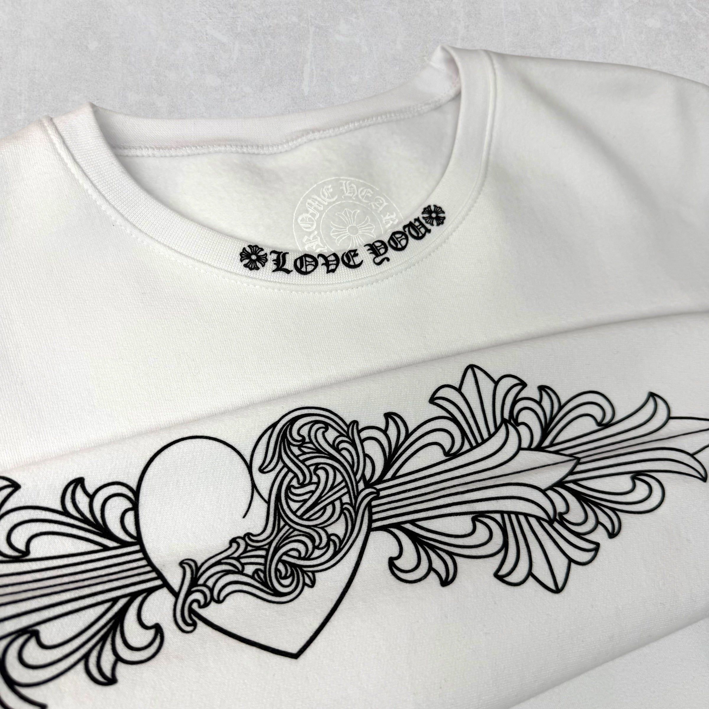 Chrome Hearts Chrome Hearts Love You Floral Crewneck L Size US L / EU 52-54 / 3 - 2 Thumbnail