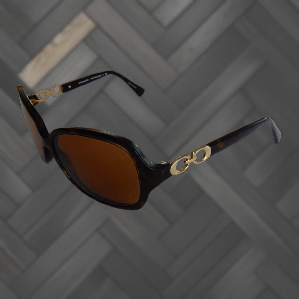 Coach VINTAGE Coach Sunglasses Frames Only Women 58mm Dark Tortoise Prescription Small Scratches Size ONE SIZE - 1 Thumbnail