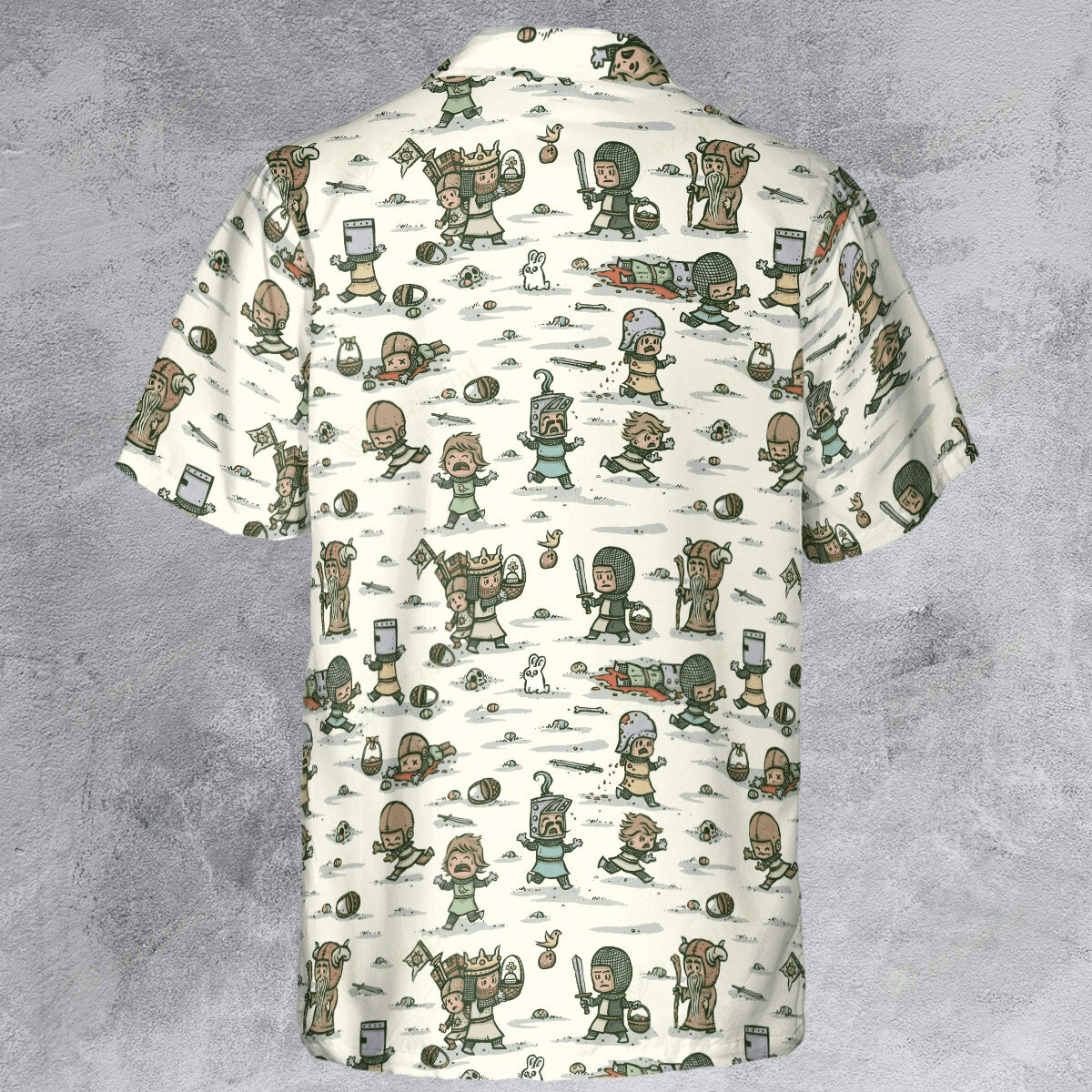 The Unbranded Brand Cute Killer Bunny Monty Python Button Down Shirt Size US S / EU 44-46 / 1 - 3 Thumbnail
