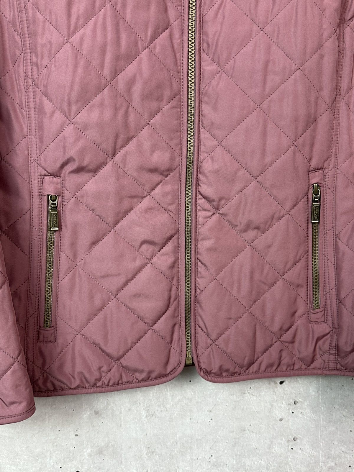 Barbour Barbour International Farleight Quilted Powder Womens Jacket Size L / US 10 / IT 46 - 8 Thumbnail