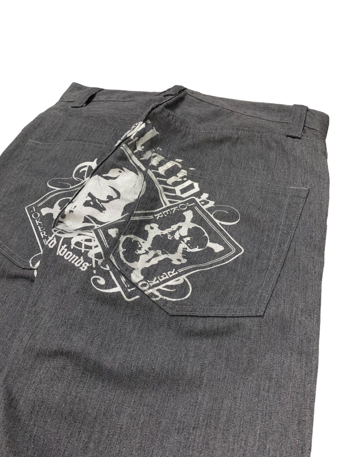 14th Addiction × Hysteric Glamour × KMRii Jack Serika Japan Rockabilly Skull Crafted Pants Size US 30 / EU 46 - 8 Thumbnail