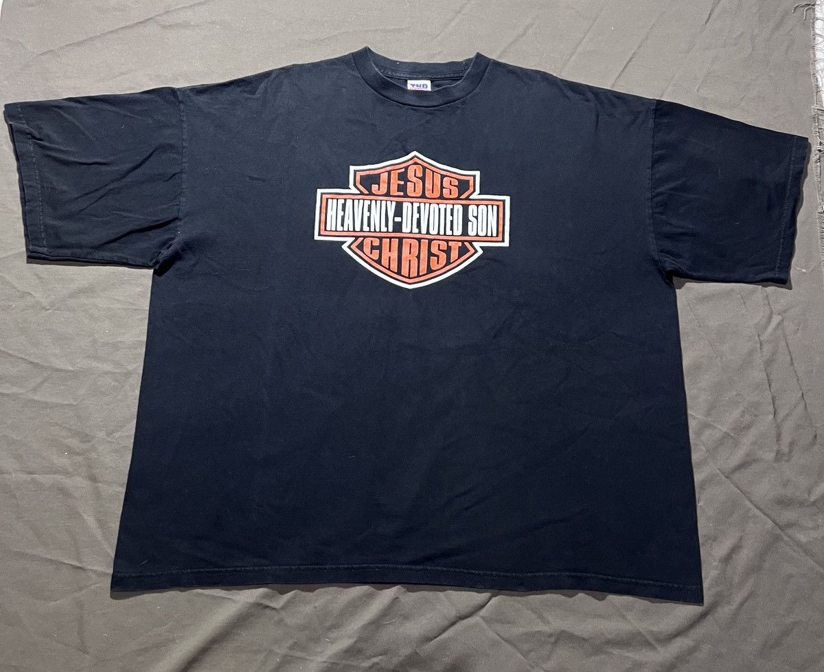 Vintage Y2K Jesus Christ heavenly devoted son God Bible Holy 3XL Size US XXL / EU 58 / 5 - 2 Thumbnail