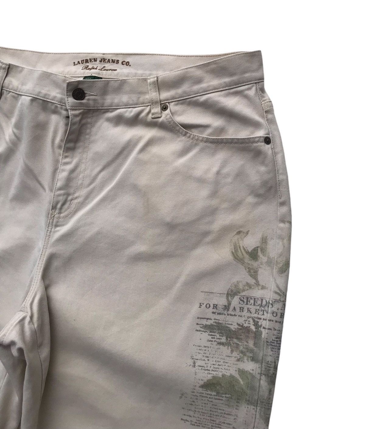 Ralph Lauren Vintage Womens Ralph Lauren Jeans Co Flared Floral Pants Size 37" - 6 Thumbnail