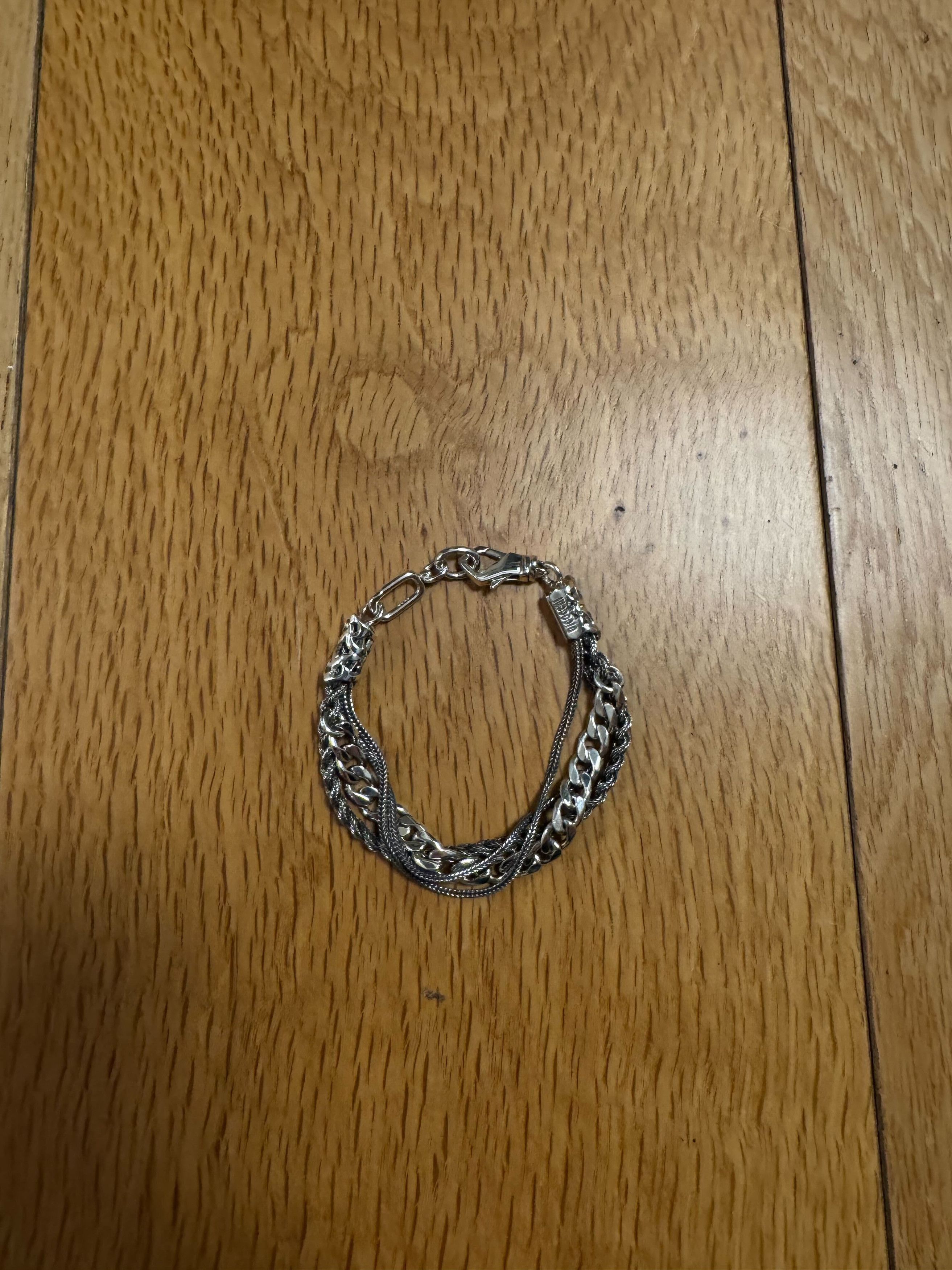 Chain And Braided Bracelet