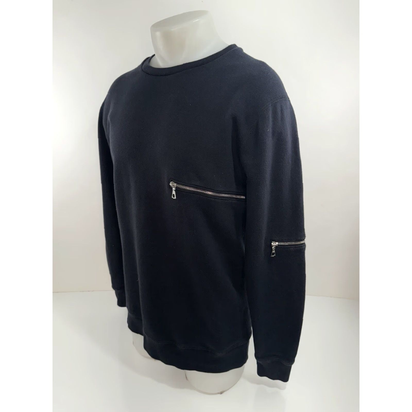 John Elliott JOHN ELLIOT + CO Mens Sweater Zipper Pullover Black M Size 3 / Medium Size US M / EU 48-50 / 2 - 2 Thumbnail
