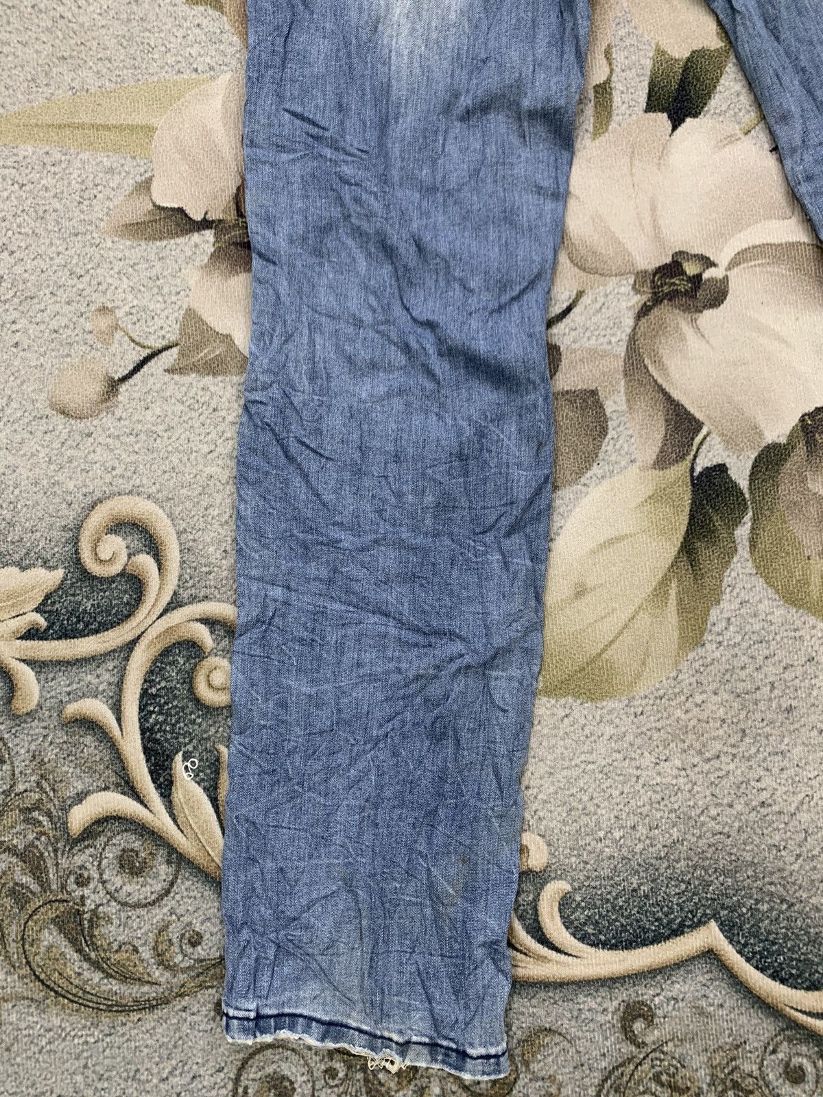Japanese Brand Distress GOLD Biker Like Denim Pant Size US 33 - 8 Thumbnail