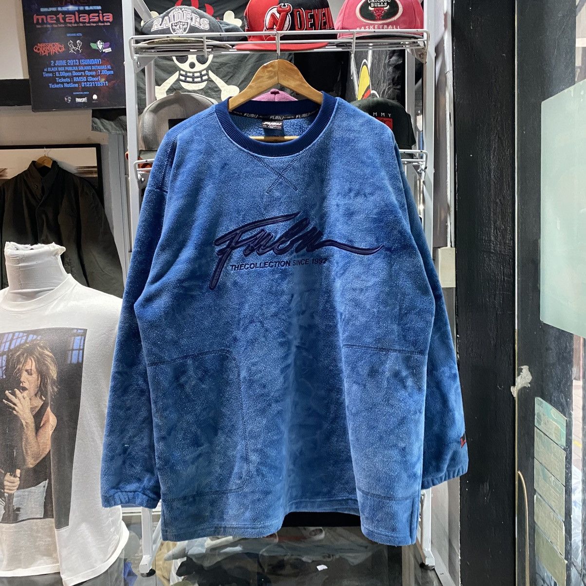 Fubu × Vintage Vintage Fubu Fleece Blue Dye Sweatshirts Size US XL / EU 56 / 4 - 1 Thumbnail
