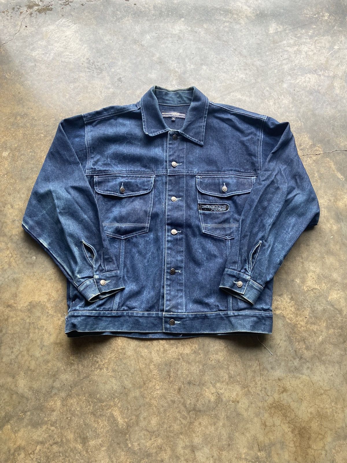 Crazy Vintage Baggy 90’s Rare Brooklyn Xpress Jacket XL