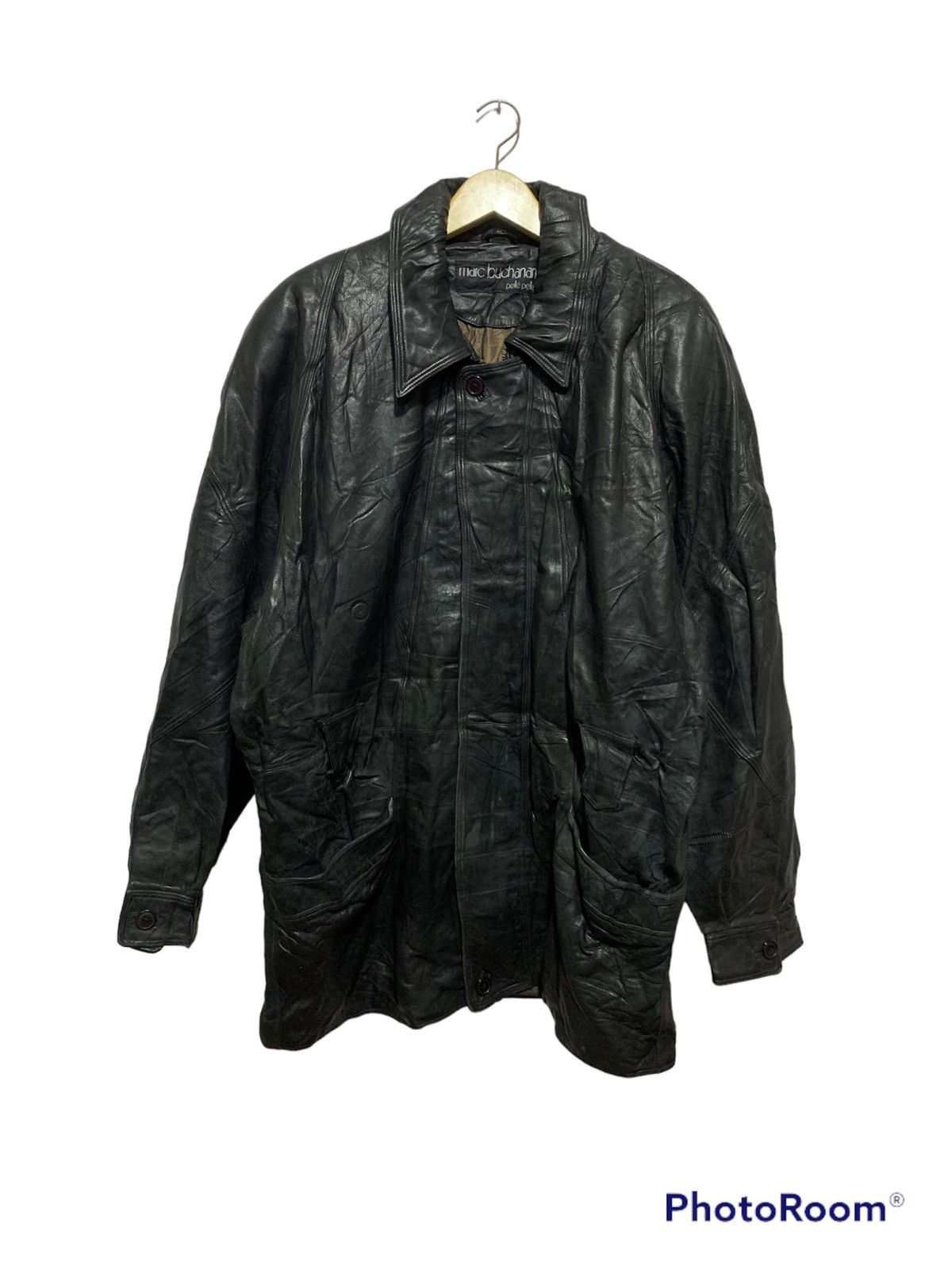 Marc Buchanan 💸BINDINGOFFER💸Pelle pelle leather jacket Size US XXL / EU 58 / 5 - 1 Thumbnail