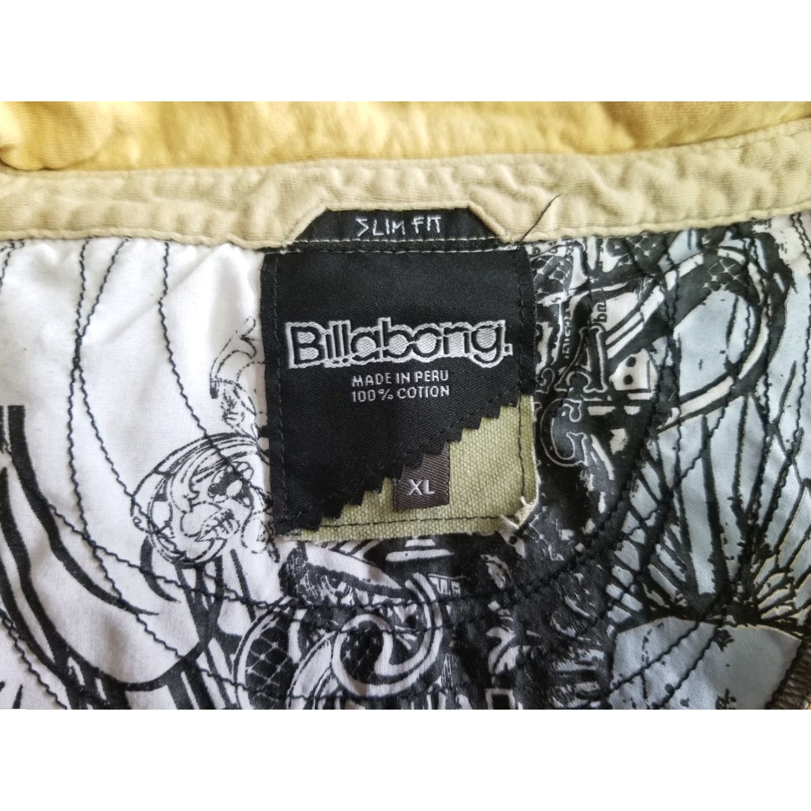 Billabong Billabong Polo Shirt Slim Fit Mens Mustard Short Sleeve Floral Pattern XL Size US XL / EU 56 / 4 - 7 Thumbnail