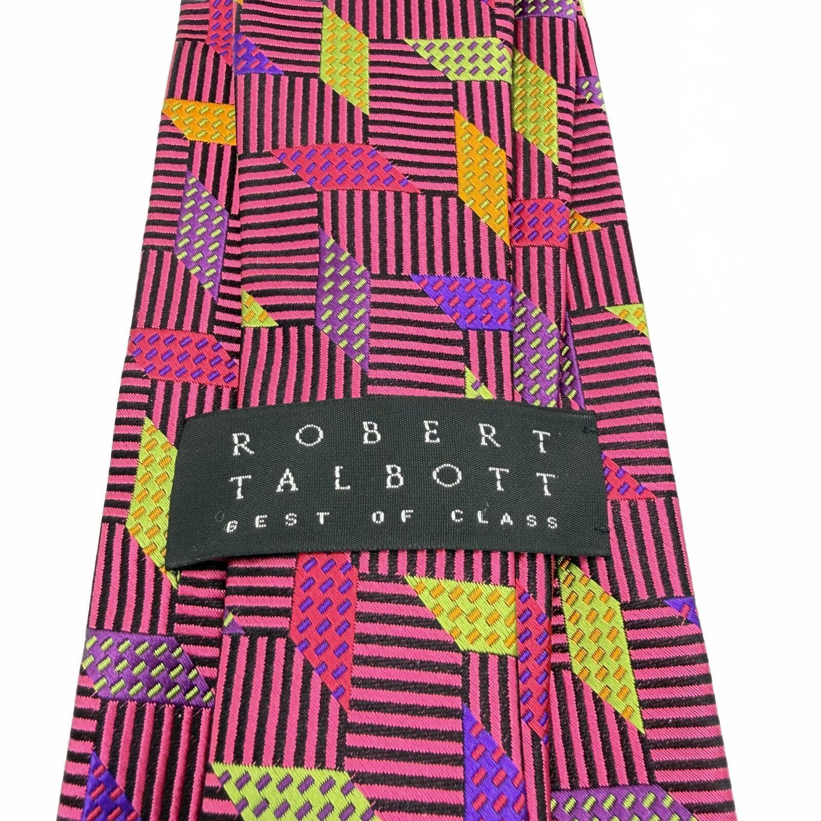 Robert Talbott Robert Talbott Tie Men's Pink Geometric Shapes Best of Class Size ONE SIZE - 3 Thumbnail