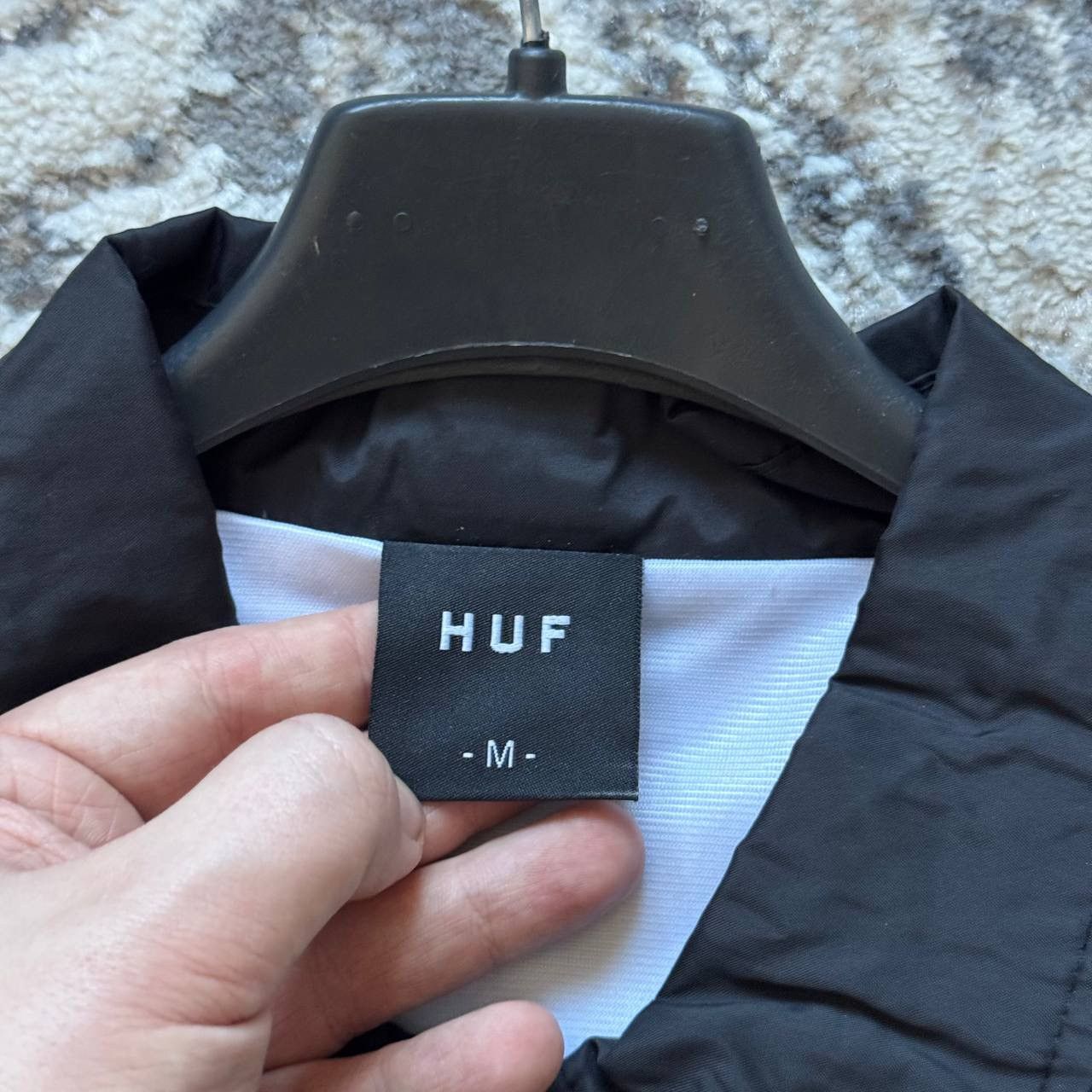 Huf × Thrasher Thrasher Huf Black Nylon Skate Coach Jacket Size US M / EU 48-50 / 2 - 7 Thumbnail
