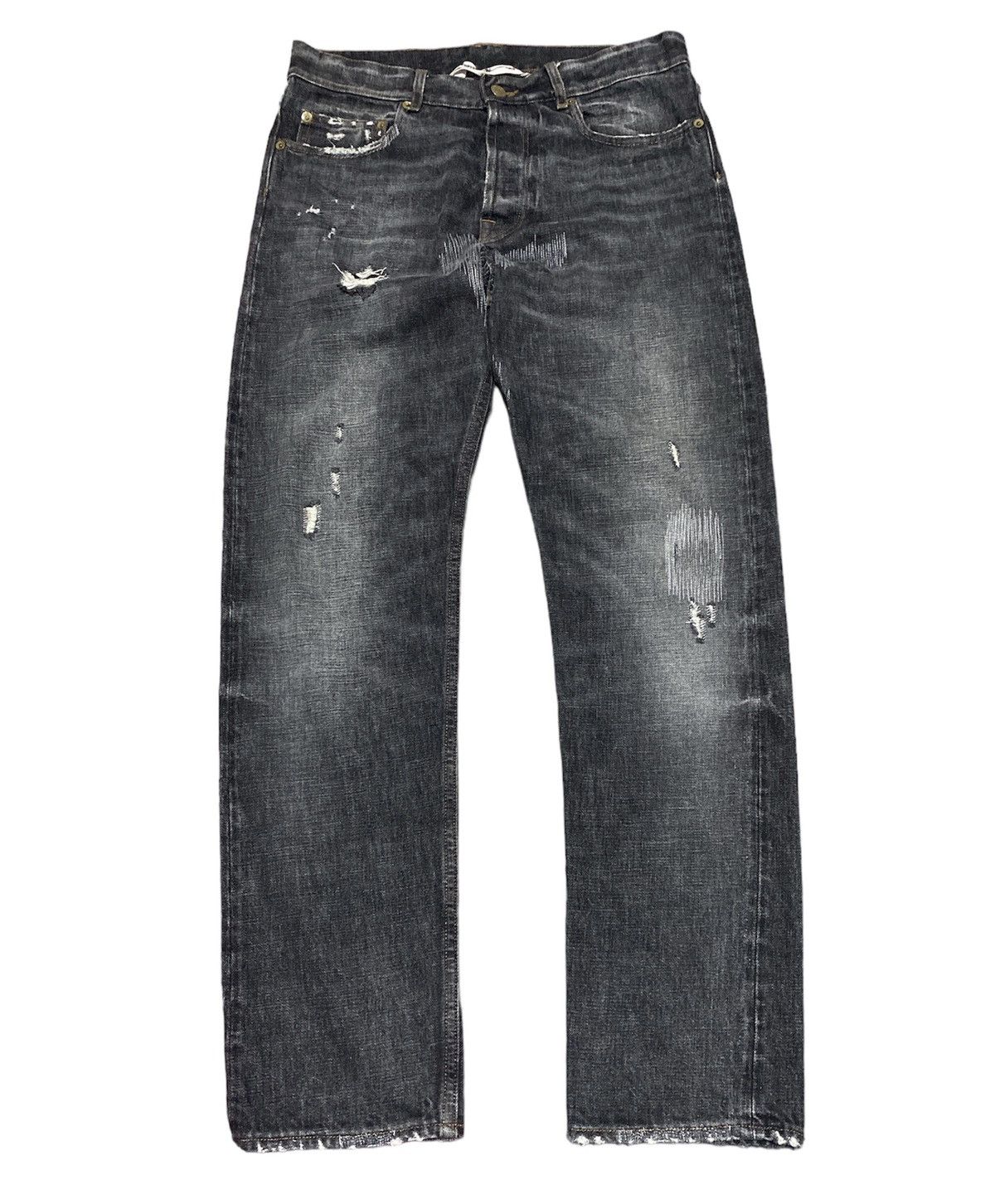 Golden Goose GGDB Selvedge Low Distressed denim Jeans Size US 31 - 3 Thumbnail