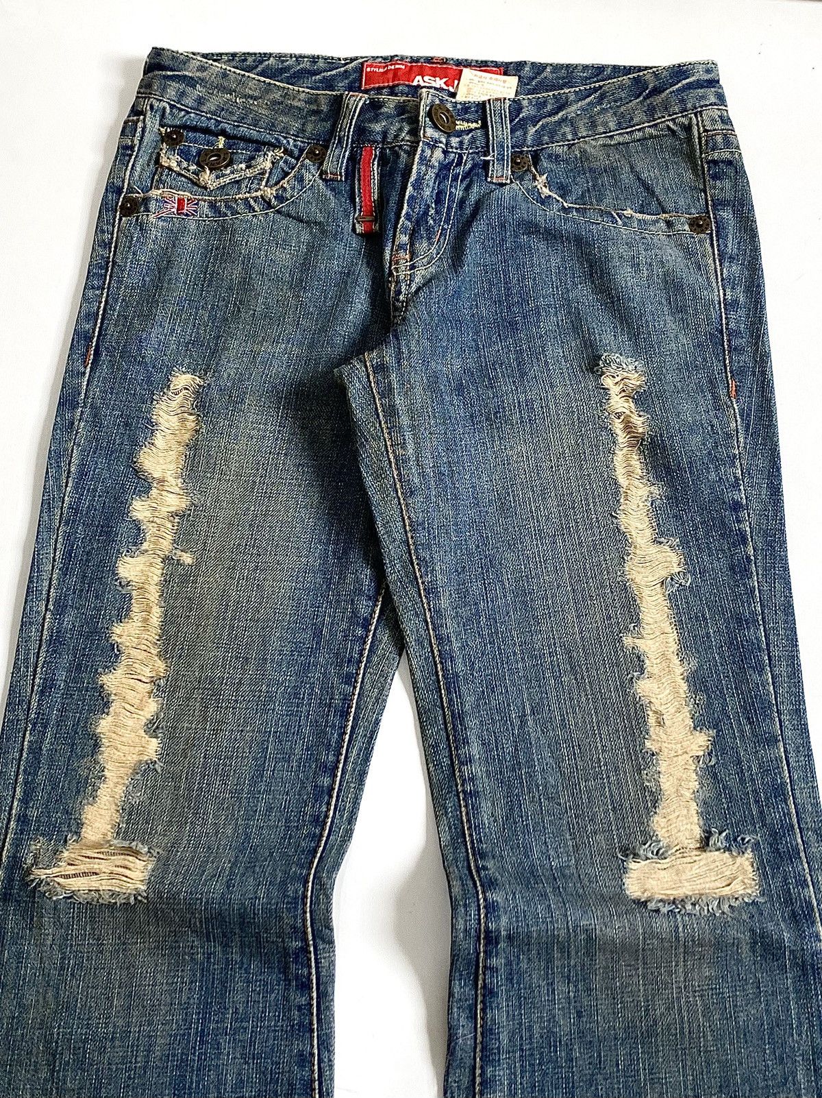 Hysteric Glamour 🔥Crazy Flare🔥 Distressed Jeans by Ask London LGB Style 🇬🇧 Size US 29 - 2 Thumbnail